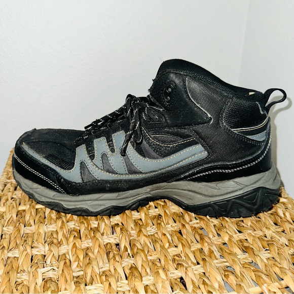 Skechers Holdredge Rebem Steel Toe EH Work Boots Men's 9.5 W Black/Charcoal - Picture 9 of 12